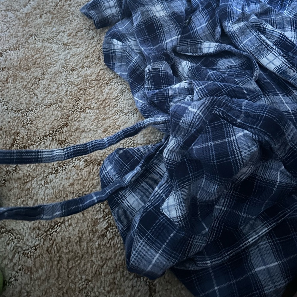 Blue Plaid Robe - Picture 4 of 4